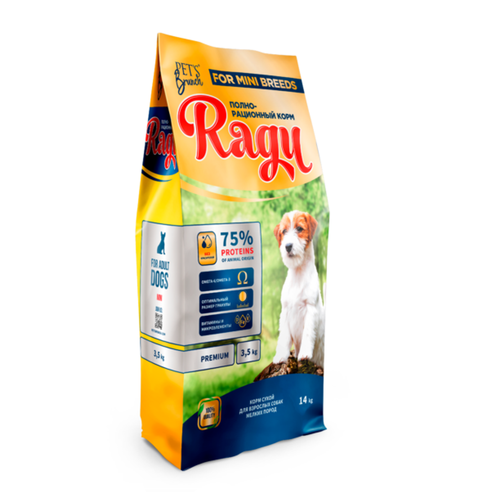 Pet&#39;s Brunch Ragu Adult Mini Breeds (Курица и рис)
