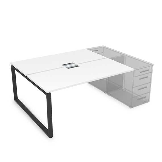 СТБ-О.978 Стол системы БЕНЧ на 2 рабочих места, приставной (1200*1435*750)