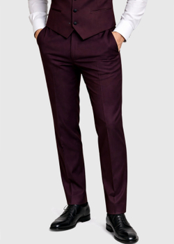 Мужской костюм смокинг (бордовый) А90