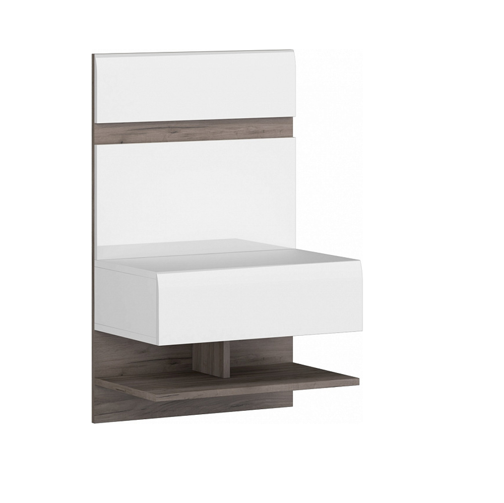 Тумба прикроватная №2 Ультра белый/белый глянец