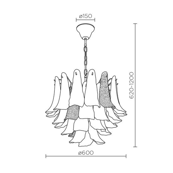 Подвесная люстра MODELUX premium ML.6777.10P GD