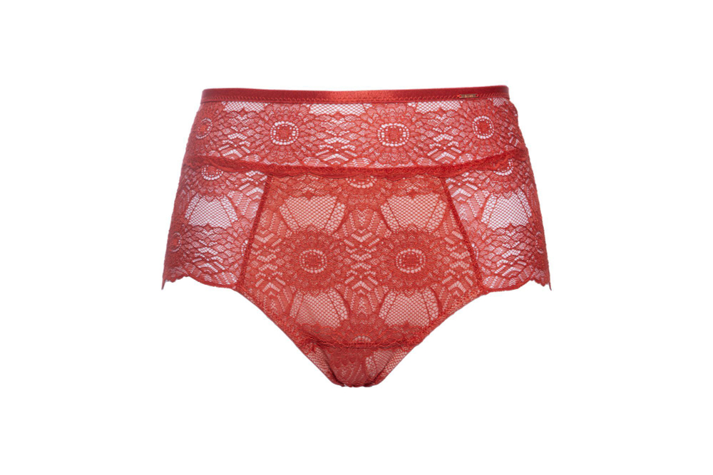 Трусики с завышенной талией Bohemian Vibe (Размер: 40) (Цвет: терракотовый)