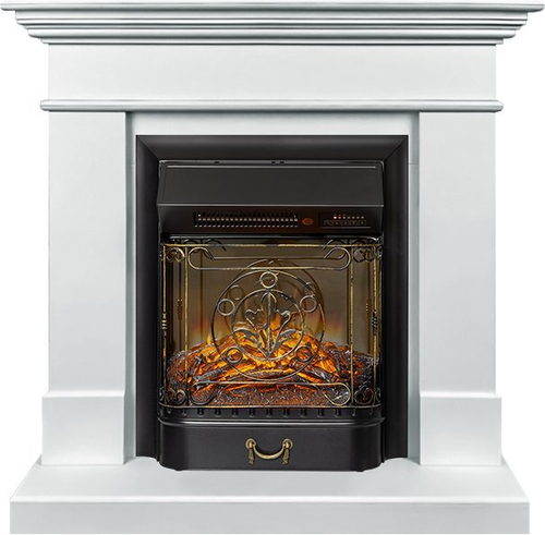 Каминокомплект California SFT (Разборный) - Белый с очагом Majestic FX M Black RC