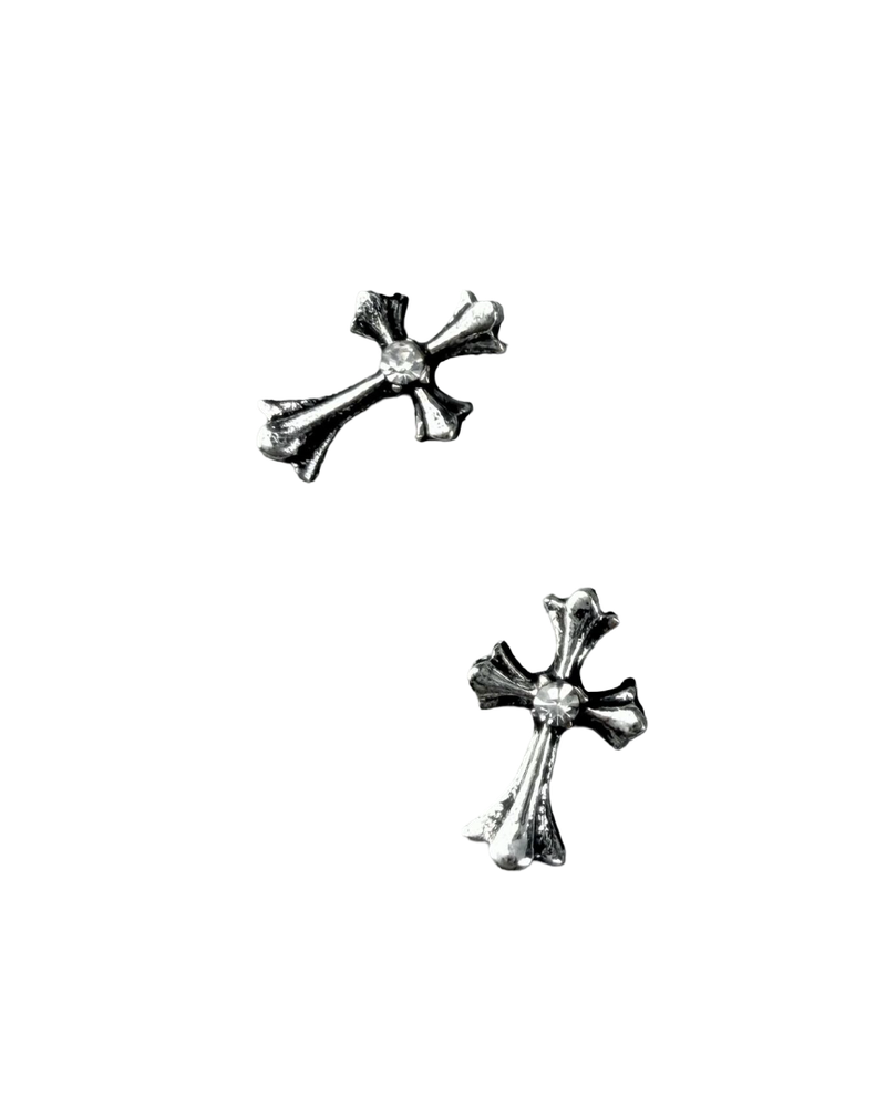 Крест серебряный №14 Pink House, 1шт