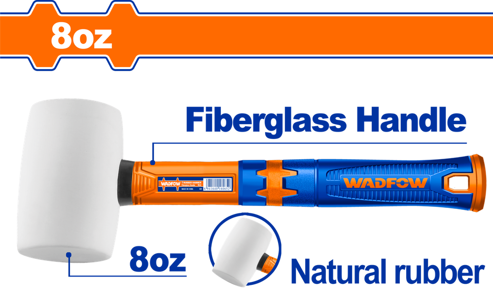 Киянка резиновая белая WADFOW WHM7303 220 г