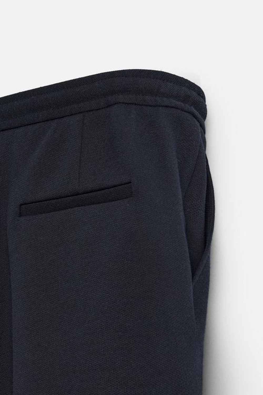 ZARA КОМФОРТНЫЕ ШОРТЫ-БЕРМУДЫ, МОРСКОЙ СИНИЙ