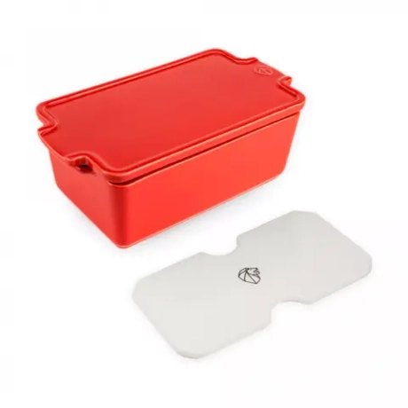 Форма для запекания с крышкой и прессом 20х11см 650мл Peugeot Red