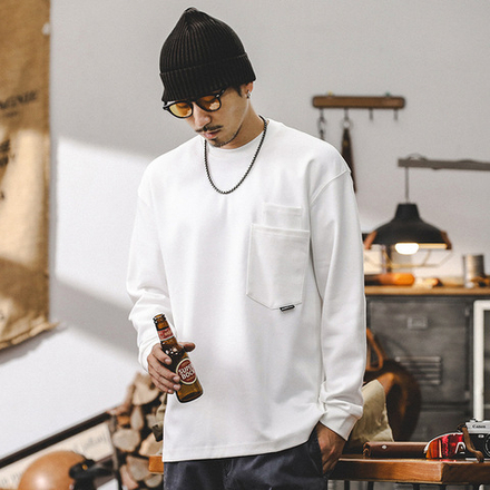 Американская футболка с длинным рукавом мужская сезон осенний