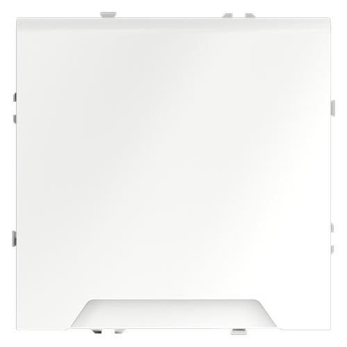 Розетка встраиваемая VOLTUM S70 с заземлением, защитными шторками и крышкой 16А, (белый матовый)