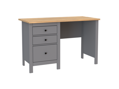 Стол письменный САГА 120х56 h76.3 серый/ясень
