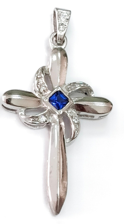 Ювелирная подвеска -крест"Эстерелла"
