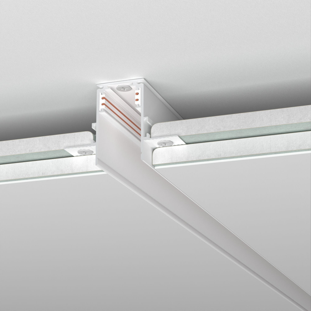 Шинопровод магнитный встраиваемый Elektrostandard Slim Magnetic под ГКЛ 9,5мм 2м 85209/00 белый