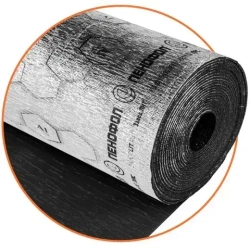 Пенофол BLACK ТИП С10, Длина 15 м, Ширина 0,6 м , Толщина 10 мм, Фольгированная самоклеящаяся теплоизоляция