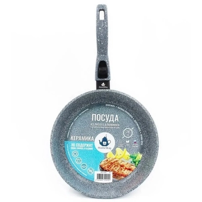 Сковорода 24 см антипригарное покрытие, серия КЕРАМИКА, съемная ручка