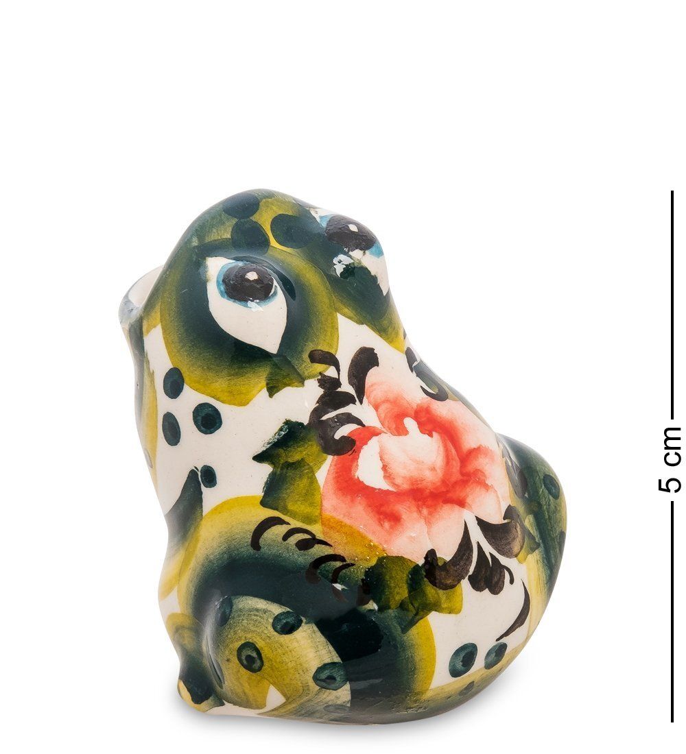 ГЛ- 116 Подставка для зубочисток «Лягушка» цв. (Гжельский фарфор)