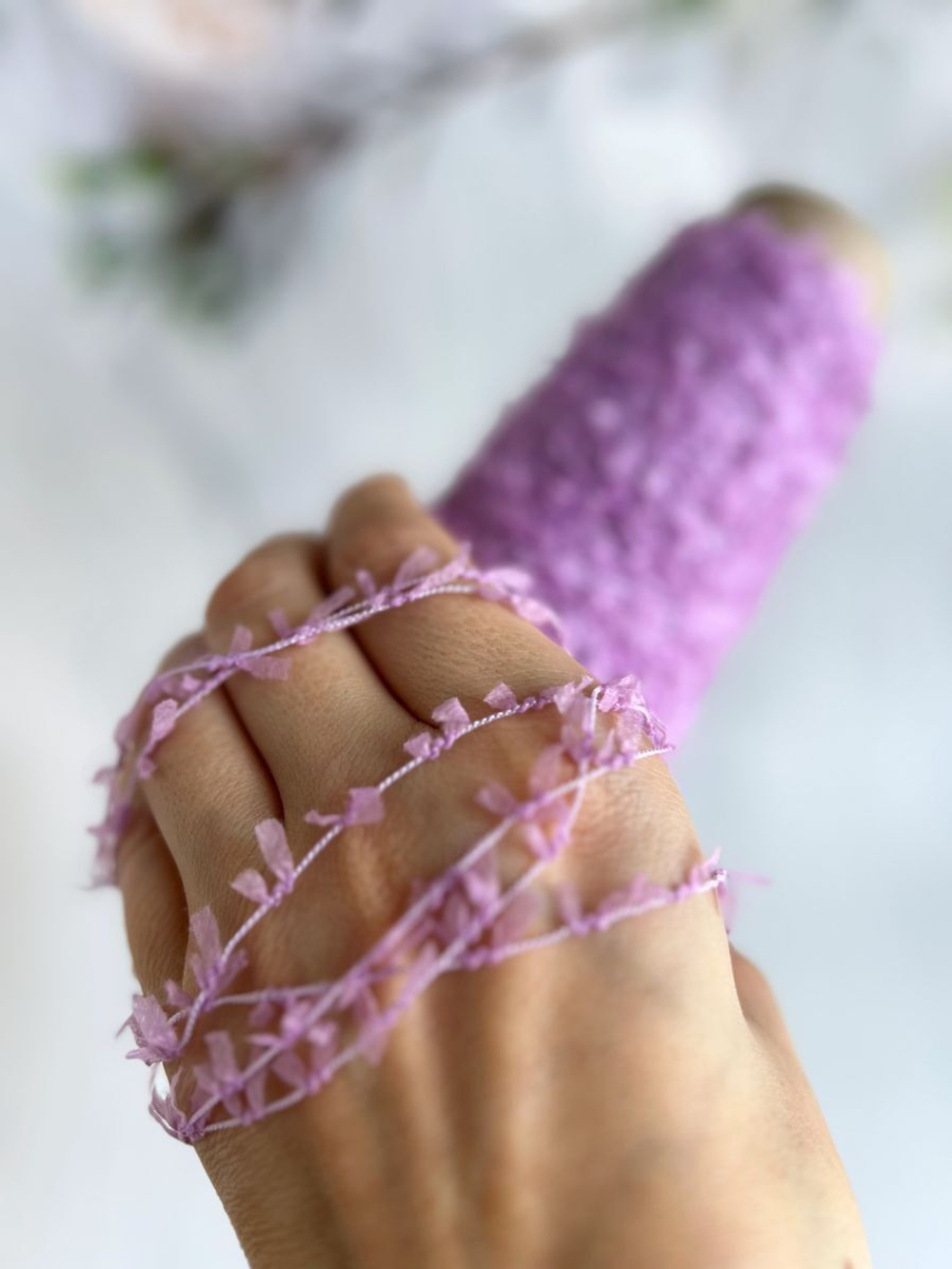 пряжа для вязания травка пушистая реснички