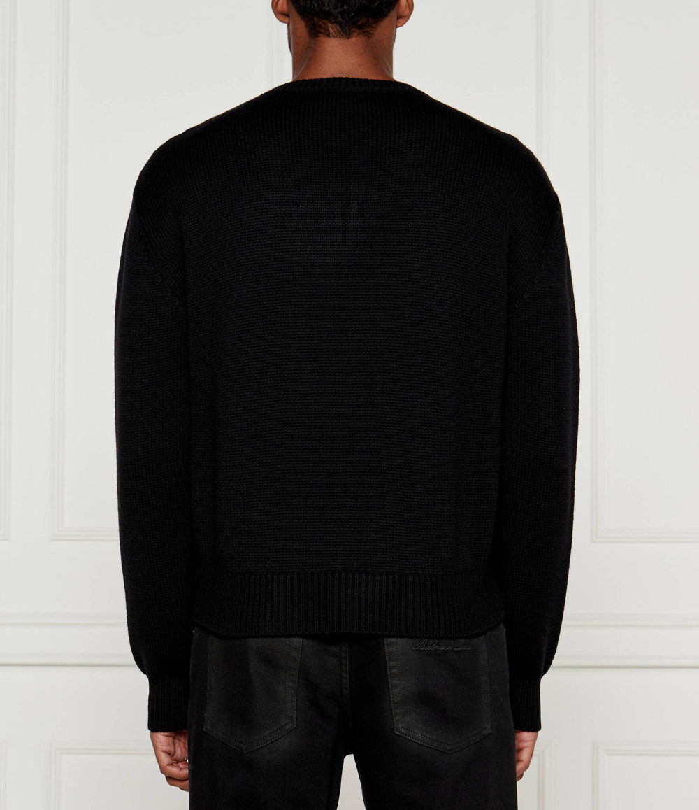 Хлопковый свитер Dsquared2 - черный(S74HA1495 D13053)