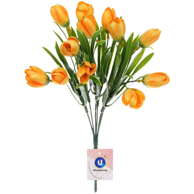 Искусственные цветы «Весеннее настроение» Тюльпаны 30см цвет желтый