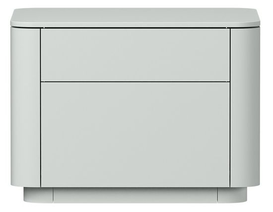 Тумба прикроватная Tammi 2 ящика ширина 50 см (светло-серый)