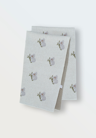 Плед вязаный Simple (коалы)