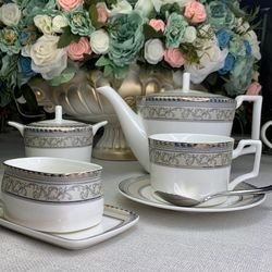 Lenardi 145-365 Чайный сервиз 18пр. 250 мл ЭЛЕГАНТ в под.уп.(х2)Костяной фарфор