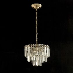 Citilux Фонда CL303163 Люстра хрустальная подвесная Бронза
