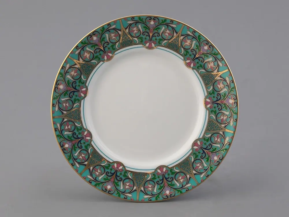 Подарочный набор чашка с блюдцем 250 мл, форма Соло, рисунок, Фиалка надрезанная, арт. 81.32656.00.1