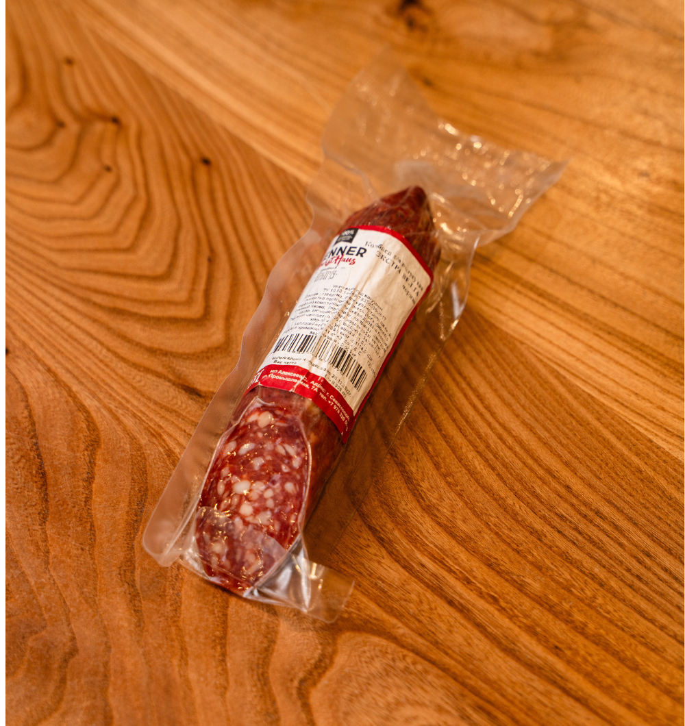 Сыровяленная полусухая колбаса Экстра Велла (чоризо) ТМ Benner