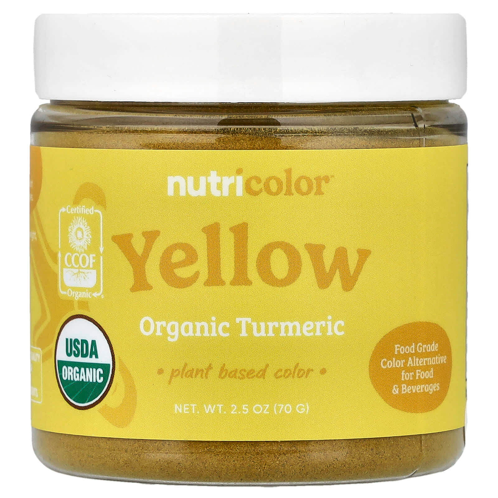 Nutricost, Nutricolor™, желтая органическая куркума, 70 г (2,5 унции)