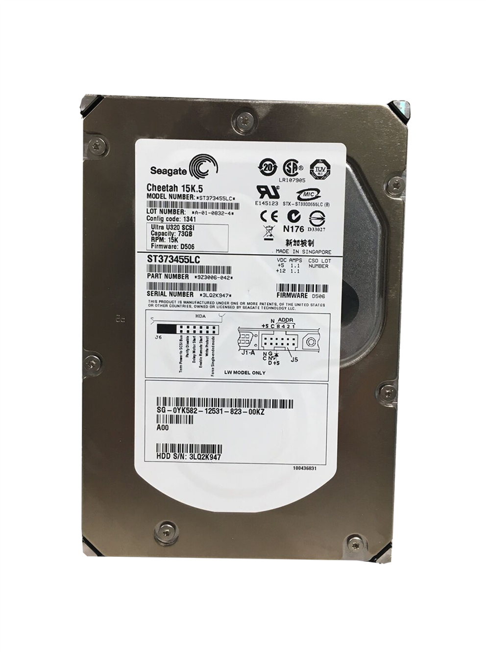 Жесткий диск Seagate Cheetah 15K.5 73.4GB Internal 15000RPM 3.5" (ST373455LC) HDD L32