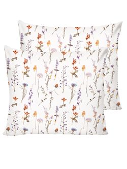 Наволочка комплект 2шт перкаль Сказка "Флора" 70x70 см на молнии
