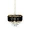 Подвесная люстра Lumina Deco Funneli LDP 6003-400 BK+F.GD