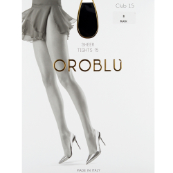 Женские колготки черные OROBLU Club, 15 ден Daily VOBC01010