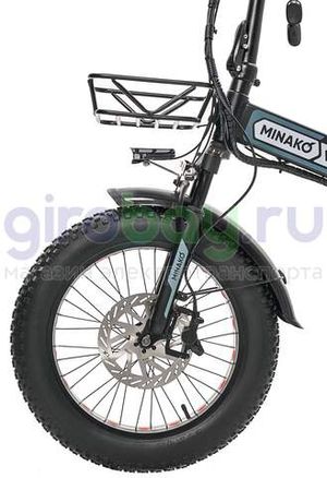 Электровелосипед Minako F10 Pro (48V/20Ah) - Серый обод фото №6