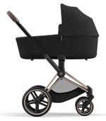 Коляска 3 в 1 Cybex Priam IV Rosegold complete и автокресло Aton S2 i-Size Ocean Blue Sepia Black