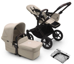 Коляска Bugaboo Donkey 5 Mono Complete 2 в 1 Black/Desert Taupe-Desert Taupe