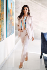 22083 Блузка женская  (полоска мультиколор)