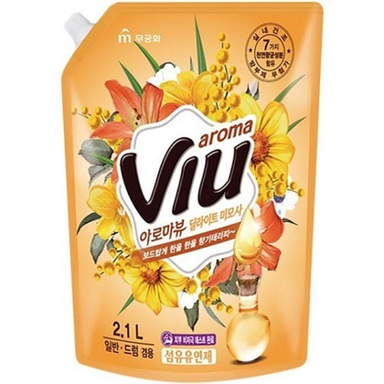 Кондиционер для белья Mukunghwa Aroma Viu Golden Mimosa, золотая мимоза, 2,1 л