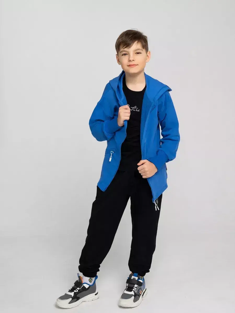 Толстовка для мальчика на молнии в школу