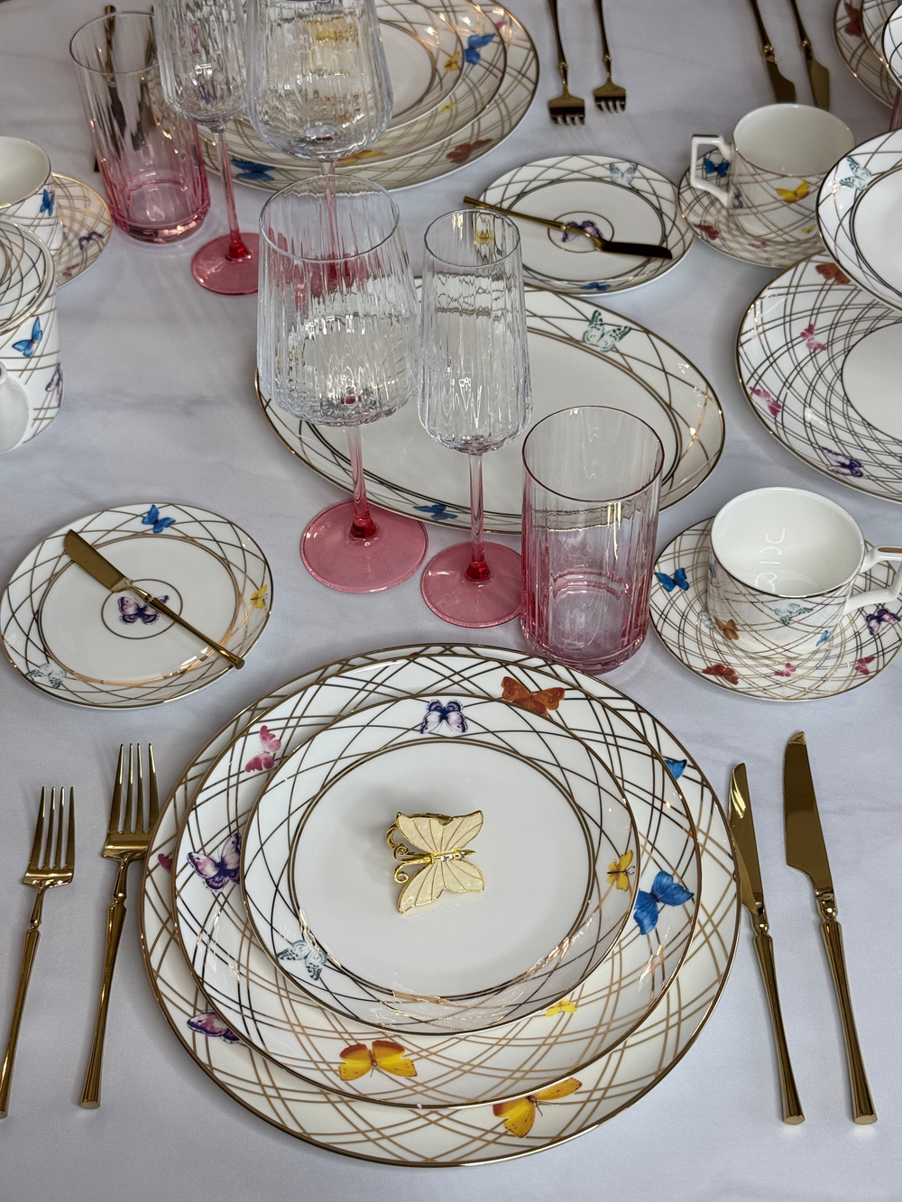 Тарелка для горячих блюд 25.5см First Lady Танец бабочек