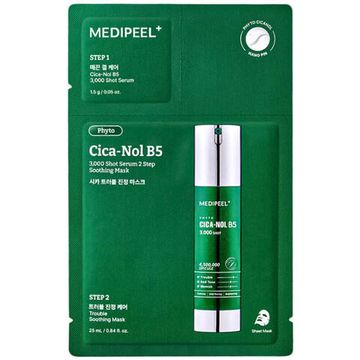 Medi-Peel Двухфазная маска со спикулами и центеллой - Phyto Cica-Nol B5 3000 Shot Serum 2 Step Mask