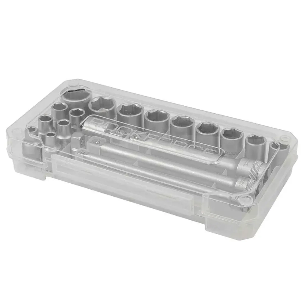 Набор инструментов 3/8' 20пр. 6гр. (6-22мм) в пласт.кейсе RockFORCE RF-3202-5