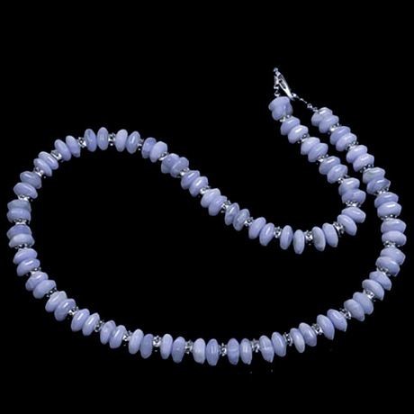 Бусы "Регал" агат сапфирин