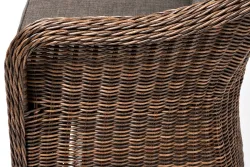 "Равенна" диван двухместный плетенный из ротанга, цвет коричневый