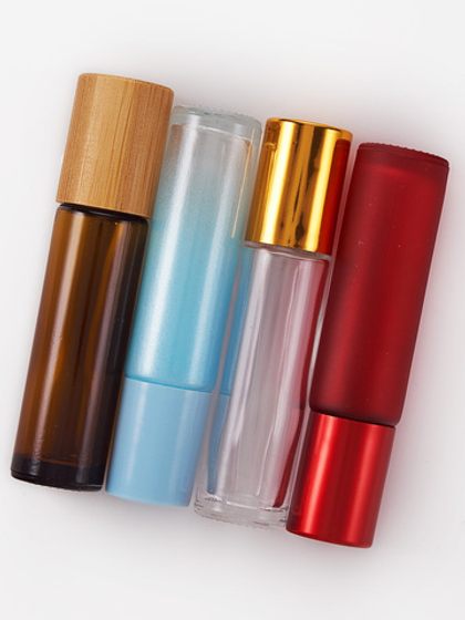 Стеклянный роллер-флакон цветной