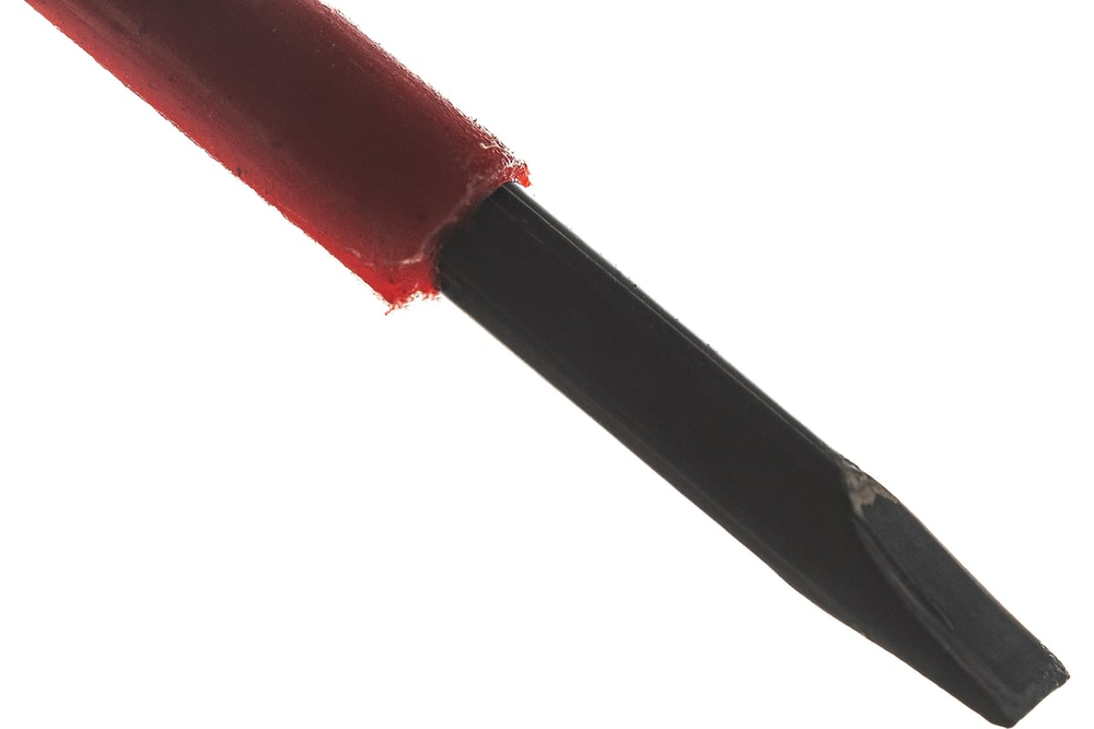 Отвертка изолированная 1000 В, CrV сталь, пластиковая ручка 3х75 мм SL FIT 55801