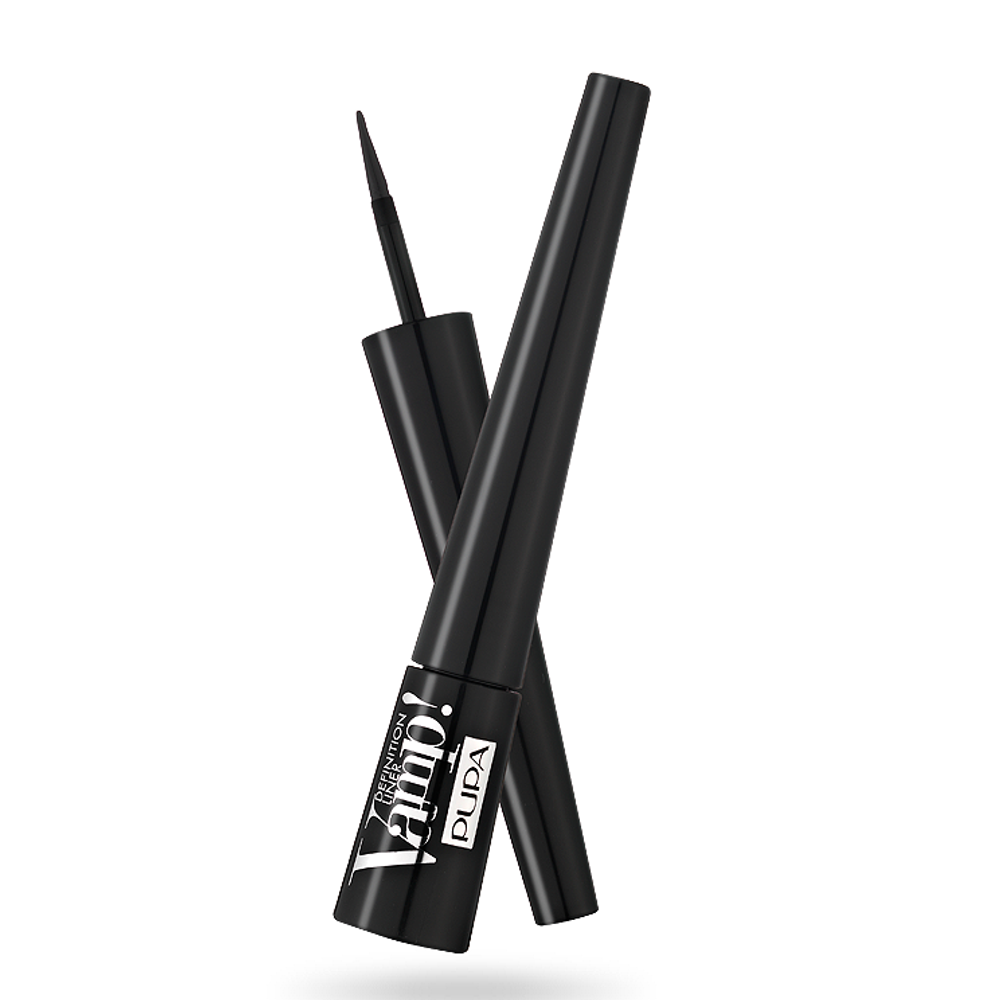 Pupa Подводка для глаз Vamp! Definition Liner, с фетровым апликатором, тон №100, Черный, 2,5 мл