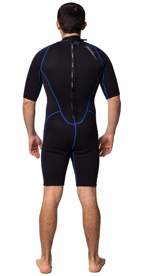 Гидрокостюм Marlin Malibu Shorty Man черно-синий 2,5 мм