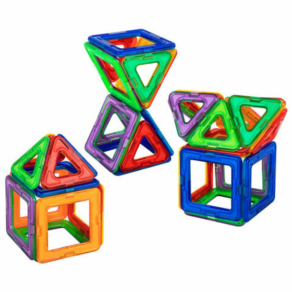 Магнитный конструктор MAGNETIC BLOCKS, 30 магнитных деталей, BRAUBERG KIDS, 665719