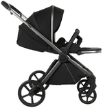 Детская коляска Pituso Teffy 3 в 1 с автокреслом Baesa Black Caviar Black/Graphite